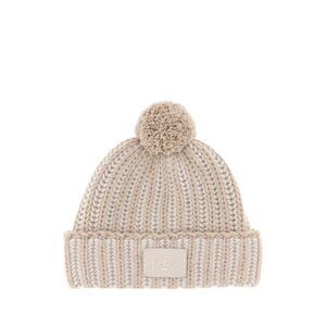 Fendi Women Embroidered Wool Blend Beanie Hat